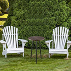 2-Pack Small Side Tables Outdoor Patio Round Accent Table Modern Indoor End - Image 2