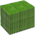 108 PCS Interlocking Artificial Grass Tiles by SkillMaid