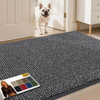 JSEI Dirt Trapper Door Mat 36" x 60", Non-Slip Washable Doormats by JSEI