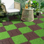 Plastic Interlocking Deck Tiles, 44 Pack, Non-Slip Patio Floor Decking Tiles - Image 5
