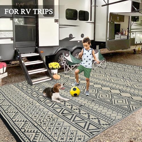 GlowSol 9x12 Outdoor Rug Waterproof Carpet - Image 7