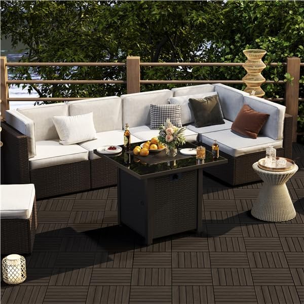 Yaheetech 27PCS Interlocking Deck Tiles Outdoor Patio Floor - Image 2