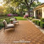 Acacia Interlocking Deck Tiles, 12 Slats, Honey Oak - Image 5