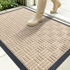 OLANLY Front Door Mat Outside Entrance 35x23, Heavy-Duty Rubber Doormat by OLANLY