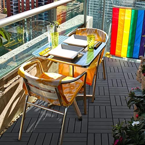 Interlocking Deck Tiles Outdoor Waterproof, Composite Patio Flooring - Image 2