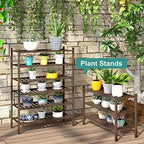 viewcare Shoe Rack for Closet, 3-Tier Bamboo Wood Shoe Racks, Stackable | - Image 7