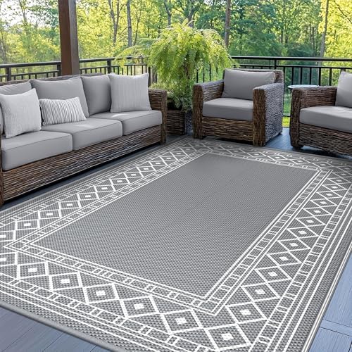 GENIMO Outdoor Rug, Waterproof Plastic Rugs by GENIMO