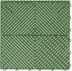 Swisstrax Ribtrax PRO Garage Floor Tiles, Turf Green by Swisstrax