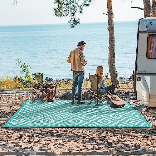 GENIMO Outdoor Rug, Waterproof Plastic Rugs - Image 2