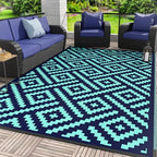 GENIMO Outdoor Rug, Waterproof Plastic Rugs by GENIMO