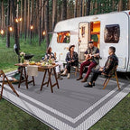 HappyTrends Outdoor Rug Portable Plastic Straw Camping Rugs - Image 6
