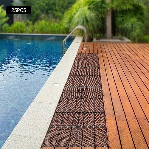 25PCS Interlocking Floor Tiles 12" x 12" Splicing Garage Flooring Tiles - Image 7