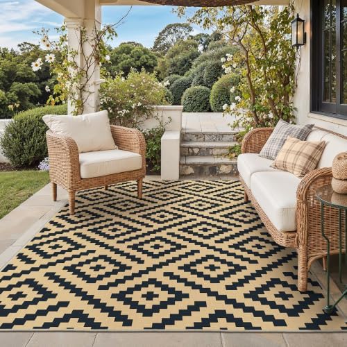 GENIMO Outdoor Rug, Waterproof Plastic Rugs by GENIMO