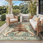GENIMO Indoor Outdoor Rug, Washable by GENIMO