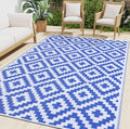Smiry Outdoor Rug 6x9 ft Waterproof Reversible Boho Mat by Smiry