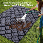 OLANLY Outdoor Rug 5x8 ft Waterproof Reversible Braided Mat - Image 3