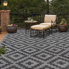SAND MINE Waterproof Outdoor Rug 6x9 ft, Plastic Reversible Rug, Modern Area Rug - Image 5