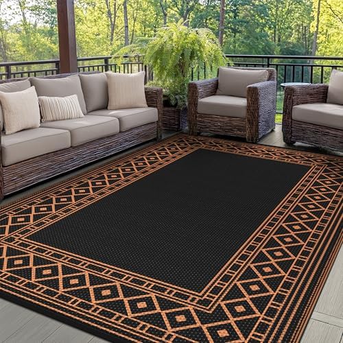 GENIMO Fall Decor Outdoor Rug, Waterproof Plastic Rugs - Image 3