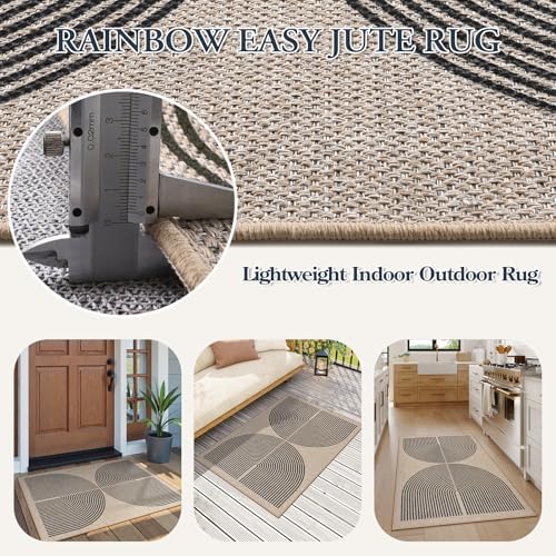 Lahome Rainbow Easy Jute Rug - Image 5
