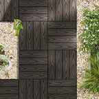 VANCASTLE 9PCS Wood Plastic Composite Interlocking Deck Tiles 11.8"x11.8" - Image 2