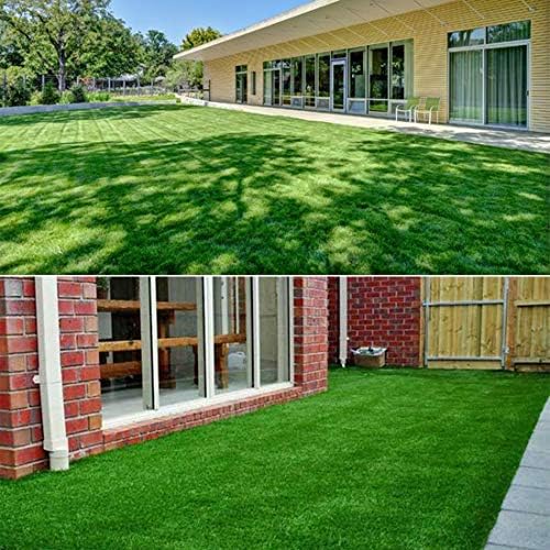 Artificial Grass Turf Tile Fake Grass Flooring Mat Interlocking Self-draining - Image 2