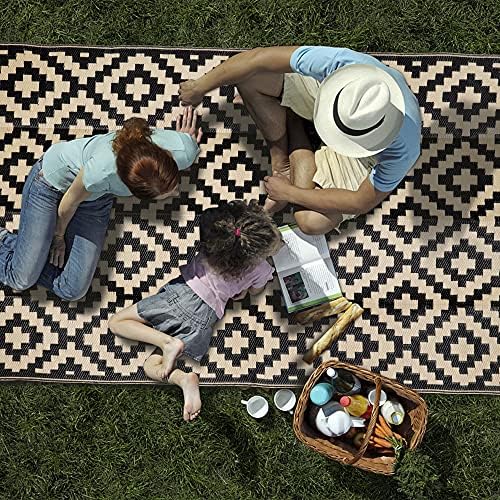 SAND MINE Waterproof Outdoor Rug 5x8 ft, Plastic Reversible Rug, Modern Area Rug - Image 6