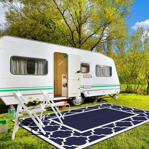 GENIMO Outdoor Rug, Waterproof Plastic Rugs 10'x14' - Image 3