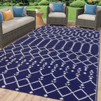 Smiry Outdoor Rug 5x8 ft Waterproof Reversible Boho Mat by Smiry