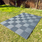 9 Pack Plastic Interlocking Deck Tiles, Patio Deck Tiles Waterproof Outdoor - Image 3