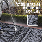 OLANLY Outdoor Rug 5x8 ft Waterproof Reversible Boho Mat - Image 3