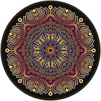 Chair Mat for Hardwood Floor Anti-Slip Floor Protector Round Gaming Computer by GZQIAWY