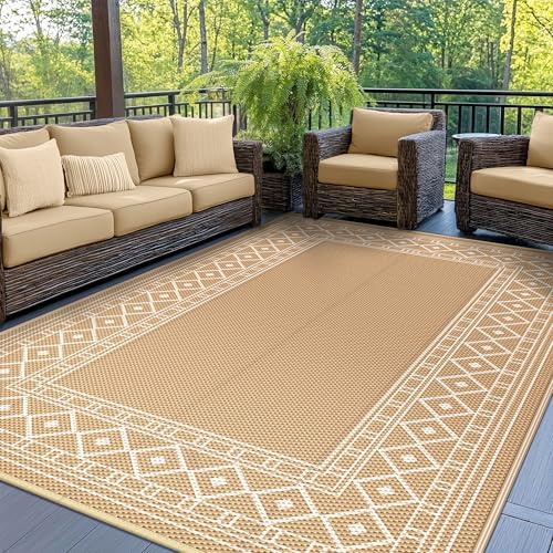 GENIMO Outdoor Rug, Waterproof Plastic Rugs by GENIMO