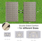 OLANLY Outdoor Rug 5x8 ft Waterproof Reversible Mat - Image 2