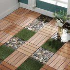 11.8" Wood-Plastic Composite Interlocking Deck Tiles - Image 7