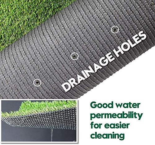 Artificial Grass Turf 5FTX37FT, 38inch 4 Tone Realistic Synthetic Thick Fake - Image 4