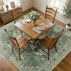 RELEANY Washable Area Rug, Square 7'x7' by RELEANY