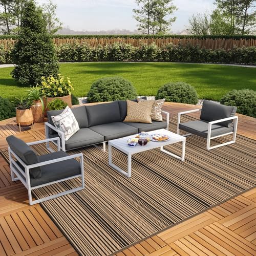GENIMO Outdoor Rug, Waterproof Plastic Rugs - Image 2