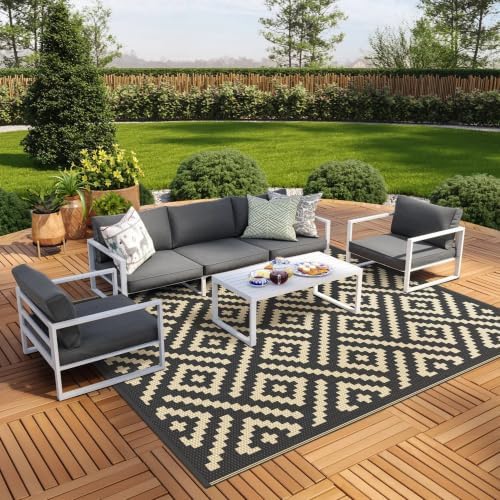 GENIMO Outdoor Rug, Waterproof Plastic Rugs by GENIMO
