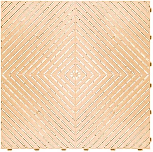 Swisstrax Ribtrax Smooth PRO Interlocking Garage Floor Tiles, 15.75 x 15.75-Inch by Swisstrax