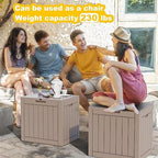 36 Gallon Outdoor Deck Box, Lockable Waterproof Outdoor Storage Boxes - Image 6