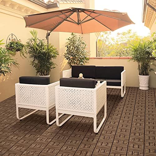 Yaheetech 27PCS 12x12in Interlocking Deck Tiles Outdoor Patio - Image 2