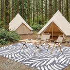 Smiry Outdoor Rug 8x10 ft Waterproof Reversible Leaf Mat - Image 7