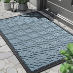 Yimobra Indoor Outdoor Mats for Front Door, Mix Blue by Yimobra