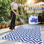 OLANLY Outdoor Rug 5x8 ft Waterproof Reversible Mat - Image 3