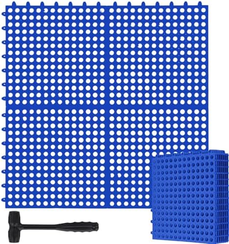 Drydiet 8 Pack Drainage Tiles Modular Interlocking Floor Tiles by Drydiet
