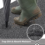 BEQHAUSE Dirt Trapper Door Mat 32"x72", Non-Slip Washable Doormat - Image 3