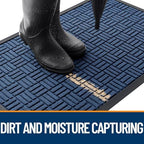 OLANLY Front Door Mat Outside Entrance 71x47, Heavy-Duty Rubber Doormat - Image 3