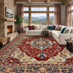 RELEANY Washable Area Rug, Large 10'x14' by RELEANY