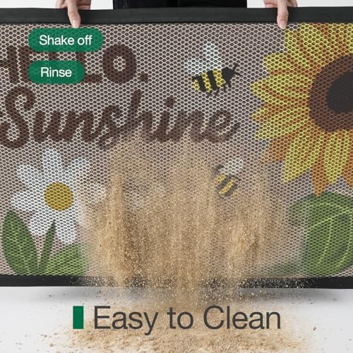 LUMI Outside Welcome Door Mat 17x30, Non-Slip Durable Rubber Easy Clean - Image 6