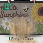 LUMI Outside Welcome Door Mat 17x30, Non-Slip Durable Rubber Easy Clean - Image 6